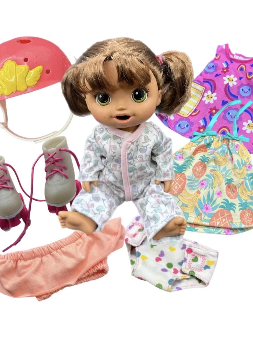 Interactive Baby Doll Playset with Pink Accessories